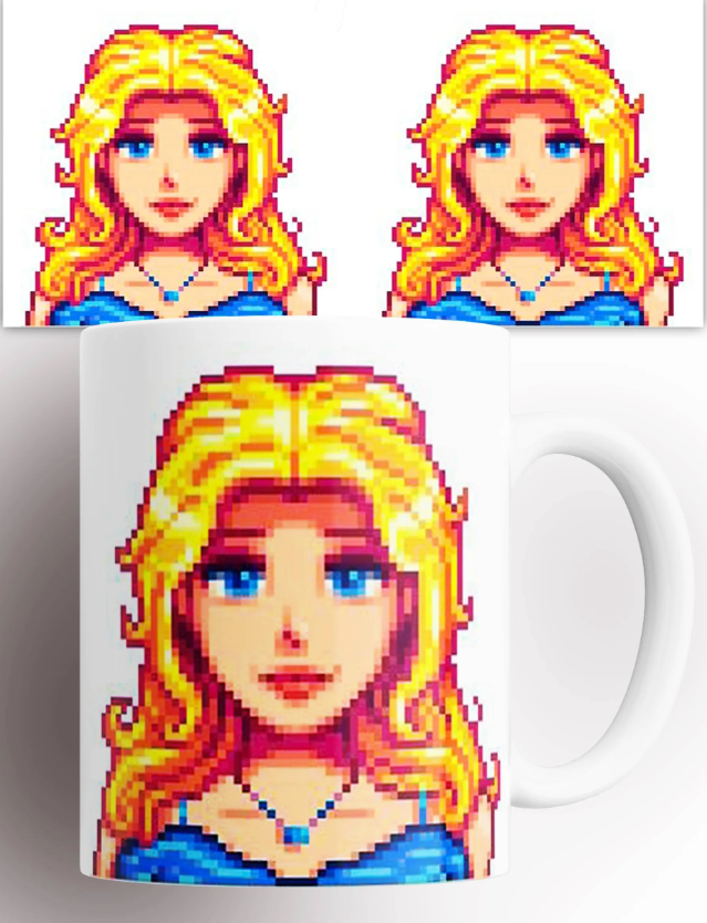 Anime Merchandise Mugs - แก้วกาแฟเซรามิกสีขาวลายชาวบ้าน Stardew Valley ของที่ระลึกงานสร้างสรรค์ แก้วสำนักงาน ของสะสมอนิเมะและเกม